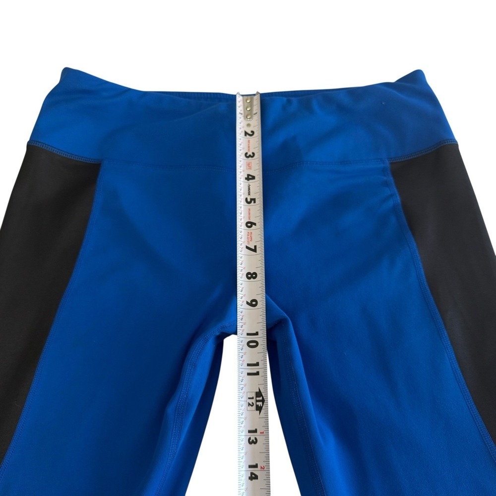 Yogalicious Blue Black‎ Color block High-Waist Leggings Size XL 15% Spandex #539 - Picture 5 of 8